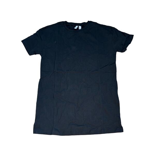 NEW ASOS Long Line Black Tee with Side Splits Casual Basic XS - Picture 4 of 9